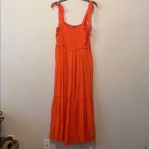 Zara Orange Maxi Dress